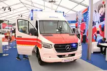 Neuer Mercedes Benz Sprinter RTW am 18.05.18 auf der RettMobil in Fulda 