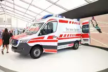 Neuer Mercedes Benz Sprinter RTW am 18.05.18 auf der RettMobil in Fulda 