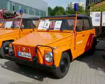 =VW 181 vom Katastrophenschutz Vogelsbergkreis, ausgestellt beim  Roten Sommer  2018 in Fulda. Die zweitägige Veranstaltung  Roter Sommer  erinnert an die Bedeutung der vielen Hilfsorganisationen. Mai 2018