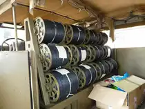 =Büssing 0,75 t - Lizenz Borgward Innenansicht, gesehen beim  Roten Sommer  2018 in Fulda. Die zweitägige Veranstaltung  Roter Sommer  erinnert an die Bedeutung der vielen Hilfsorganisationen. Mai 2018