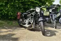BMW Motorrad R 57 - Baujahre 1928 bis 1930 - 500 ccm 2-Zylinder-Boxer - 18 PS, Oldtimer Treffen beim Pfingstdampf der Selfkantbahn am 21.5.2018
