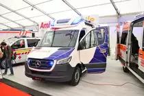 Der neue Mercedes Benz Sprinter RTW am 18.05.18 auf der RettMobil in Fulda