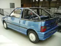 Profilansicht eines Fiat Uno, umgebaut als Cabriolet. Classic Remise Düsseldorf am 27.05.2018.