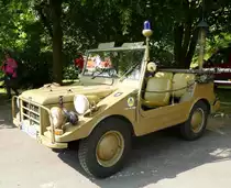 =DKW Munga als Einsatzfahrzeug für den Zivilen Bevölkerungsschutz, ausgestellt beim  Roten Sommer  2018 in Fulda. Die zweitägige Veranstaltung  Roter Sommer  erinnert an die Bedeutung der vielen Hilfsorganisationen. Mai 2018