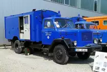 =KHD 120 D 10 des THW, ausgestellt beim  Roten Sommer  2018 in Fulda. Die zweitägige Veranstaltung  Roter Sommer  erinnert an die Bedeutung der vielen Hilfsorganisationen. Mai 2018