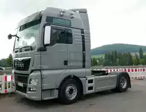 =MAN TGX-Sattelzugmaschine steht im Mai 2018 auf dem Rasthof Fulda Nord