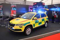 Skoda Karoq NEF für Tschechien am 18.05.18 auf der RettMobil in Fulda
