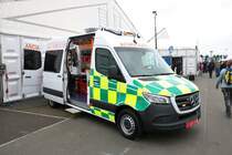 Der neue Mercedes Benz Sprinter RTW für Spanien am 18.05.18 auf der RettMobil in Fulda