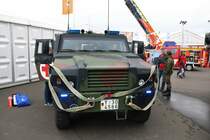 Bundeswehr Heer Eagle gepanzertes Rettungsfahrzeug am 18.05.18 auf der RettMobil in Fulda