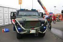 Bundeswehr Heer Eagle gepanzertes Rettungsfahrzeug am 18.05.18 auf der RettMobil in Fulda