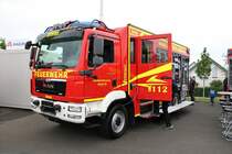 Lentner MAN TGM Vorführfahrzeug (H)LF-20 am 18.05.18 auf der RettMobil in Fulda
