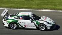 Porsche Carrera Cup France & Benelux, Fahrzeug: Porsche GT3 Cup 991, Motorisierung 3,8 Liter Sechszylinder-Boxermotor der 460 PS (338 KW) bei 7.500 Umdrehungen leistet. Mitzieher der #74  Fahrer: Victor BLUGEON (FRA) Pierre Martinet by Alméras. Rahmenprogramm der FIA WEC 6h Spa Francorchamp am 5. Mai 2018