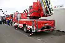Magirus Mercedes Benz Atego Vorführdrehleiter am 18.05.18 auf der RettMobil in Fulda