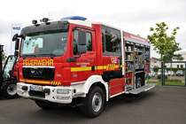 Staatliche Feuerwehrschule Würzburg MAN TGM HLF10 am 18.05.18 auf der RettMobil in Fulda