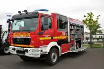 Staatliche Feuerwehrschule Würzburg MAN TGM HLF10 am 18.05.18 auf der RettMobil in Fulda