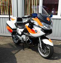 =BMW als Einsatzkrad des DRK Fulda, ausgestellt beim  Roten Sommer  2018 in Fulda.