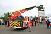 Feuerwehr Fulda Mercedes Benz Atego DLK 23/12 am 18.05.18 auf der RettMobil in Fulda