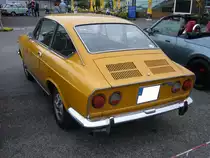 Heckansicht eines Fiat 850 Sportcoupe. 1968 - 1972. Kleinwagentreffen Krefeld am 31.05.2018.