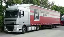 =DAF XF-Sattelzug rastet auf dem Autohof Fulda Nord im Mai 2018