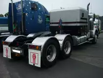 Heckansicht einer Kenworth Sattelzugmaschine auf dem US-Truck-Treffen Krefeld am 03.06.2018.