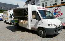 =Citroen eines Händlers aus Polen steht im Mai 2018 auf dem Quedlinburger Wochenmarkt