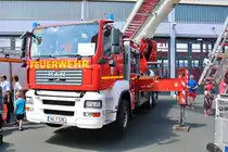 Feuerwehr Hanau MAN TGA TGM (Florian Hanau 1-38-1) am 03.06.18 beim Tag der offenen Tür im Gefahrenabwehrzentrum Hanau 