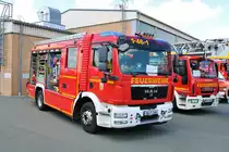 Feuerwehr Hanau Mitte MAN TGM HLF 20/16 (Florian Hanau 1-46-1) am 03.06.18 beim Tag der offenen Tür im Gefahrenabwehrzentrum Hanau 