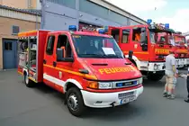 Feuerwehr Hanau Mitte IVECO Daily TLF (Florian Hanau 1-20-1) am 03.06.18 beim Tag der offenen Tür im Gefahrenabwehrzentrum Hanau 