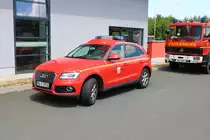 Feuerwehr Hanau Audi Q5 KdoW (Florian Hanau 01) am 03.06.18 beim Tag der offenen Tür im Gefahrenabwehrzentrum Hanau 