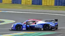 Ligier JS P3 - Nissan, LMP3, Mitzieher beim Freien Training am 14.06.2018 zur  Road To Le Mans 2018  im Rahmenprogramm der 86. Ausgabe der 24 Stunden Le Mans. Fahrer: James McGuire & Matthew Bell 