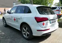 =Audi A3 als Dienstfahrzeug des DRK Fulda, gesehen beim  Roten Sommer  2018 in Fulda.
