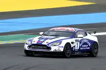 #1, Aston Martin Vantage GT4, von Beechdean AMR, Fahrer: Andrew Howard & David Richards am 14.6.2018 Freies Training zum Aston Martin Racing Le Mans Festival (Supportrace der 86. 24h von Le Mans 2018)