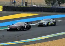 #6 Aston Martin INV – Vulcan , Aston Martin Performance Centre, Fahrer: Gleb Stepanov & 
Stephen Tomkins und #10 GT4 von EDF Motorsports Fahrer: Malcolm Sandfordam 14.6.2018 Freis Training des Aston Martin Racing Le Mans Festival (Supportrace der 86. 24h von Le Mans 2018)