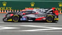 Nr.28 TDS Racing, Oreca 07 LMP2, Fahrer: François Perrodo, Matthieu Vaxivière & Loïc Duval. Am 16.Juni 2018 auf der Ausfahrt der Boxengasse, zur Startaufstellung der 86. 24-Stunden-Rennen von Le Mans