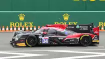 Nr.34 Jackie Chan DC Racing , Ligier JS P217 LMP2, Fahrer: Ricky Taylor, Côme Ledogar & David Heinemeier Hansson. Am 16.Juni 2018 auf der Ausfahrt der Boxengasse, zur Startaufstellung der 86. 24-Stunden-Rennen von Le Mans