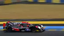 #28, TDS Racing, Oreca 07, Fahrer: François Perrodo, Matthieu Vaxivière & Loïc Duval am 14.6.2018 beim Nachtqualifight der 86. 24-Stunden-Rennen von Le Mans 