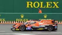 Nr.40 G-Drive Racing  , Oreca 07 LMP2, Fahrer: James Allen, Enzo Guibbert & Jose Gutiérrez. Am 16.Juni 2018 auf der Ausfahrt der Boxengasse, zur Startaufstellung der 86. 24-Stunden-Rennen von Le Mans