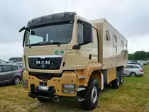 Ein MAN TGS 33-480 Expeditionsfahrzeug Anfang Juni 2018 in Aalborg.