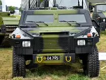 Ein leicht gepanzertes Fahrzeug Eagle 1 - M/95 Anfang Juni 2018 in Aalborg.