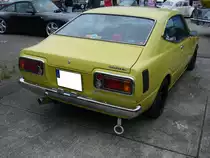 Heckansicht eines Toyota Corolla E35 Coupe. 1974 - 1979. Oldtimertreffen Nordsternpark Gelsenkirchen am 24.06.2018.