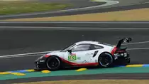 Porsche 911 RSR GTE, LMGTE Pro Nr.93, Porsche GT Team , Fahrer: Patrick Pilet, Nick Tandy & Earl Bamber. Gesamt 27. nach 334 Runden. Hier am 13.Juni 2018 Freistraining der 86. 24-Stunden-Rennen von Le Mans  