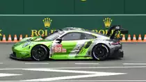 Porsche 911 RSR, LMGTE Am Nr.99, Proton Competition , Fahrer:  Patrick Long, Tim Pappas
& Spencer Pumpelly. Das Team´s belegte nach 334 Runden am Ende den 29. Platz. Hier am 16.Juni 2018 auf dem Weg zur Startaufstellung der 86. 24-Stunden-Rennen von Le Mans 