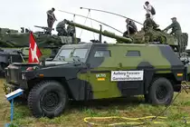 Ein leicht gepanzertes Fahrzeug Eagle 1 - M/95 Anfang Juni 2018 in Aalborg.