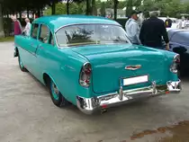 Heckansicht eines Chevrolet Series 1500 A Sport Sedan des Modelljahres 1956. Oldtimertreffen Nordsternpark Gelsenkirchen am 24.06.2018.