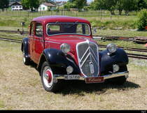 Citroen Oldtimer an einer kleine Oldtimer Ausstellung auf dem Areal von La Traction in Pre Petitjean am 23.06.2018