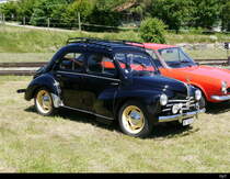 Fiat 500 Oldtimer an einer kleine Oldtimer Ausstellung auf dem Areal von La Traction in Pre Petitjean am 23.06.2018