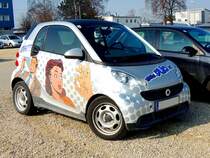 SMART for2 als flotter Werbeflitzer; 180302