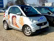 SMART for2 als flotter Werbeflitzer; 180302