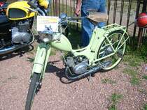 Simson SR2 vor dem Start und Zielturm beim Oldtimer und Schleppertreffen in Lugau