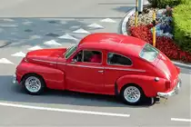 Volvo PV 544. Aufgenommen am 2. Juli 2018 in Wetzikon, Kanton Zürich, Schweiz